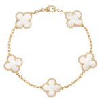 Vintage Style Four-Leaf Clover Lucky Charm Bracelet