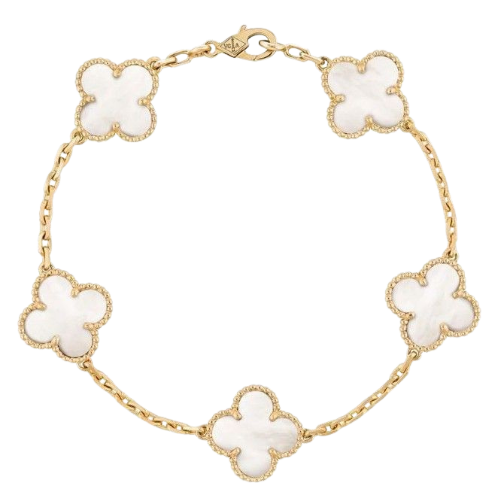 Untitled design (17) Vintage Style Four-Leaf Clover Lucky Charm Bracelet - Image 1