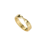 Gold Minimalist Twist Band Ring