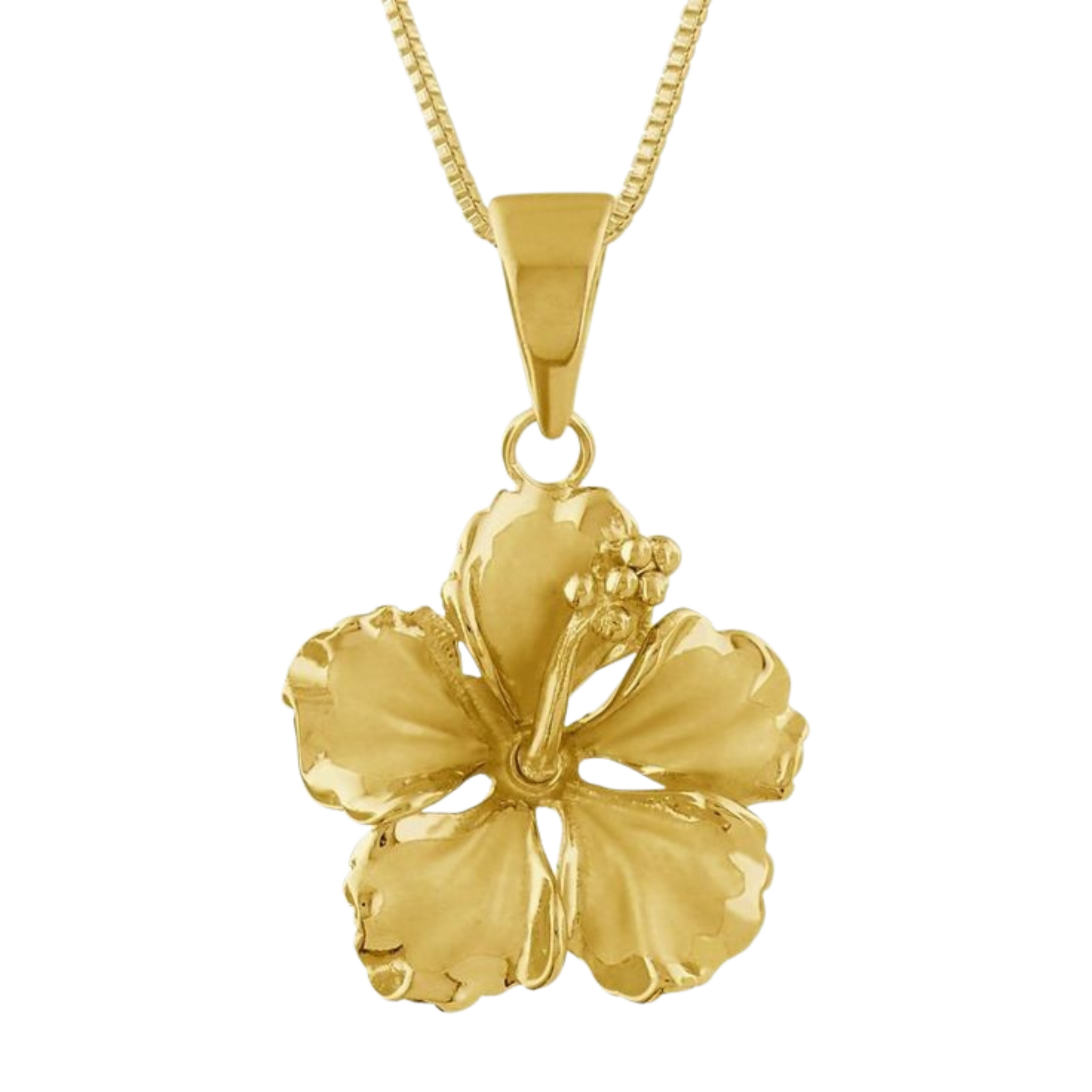 Untitled design (19) Tropical Island Hawaiian Flower Necklace - Image 1