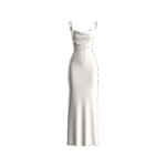 The Pearl White Evening Slip Dress