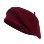 Classic Wine Red Wool Beret