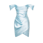 Cinderella Blue Draped Wrap Mini